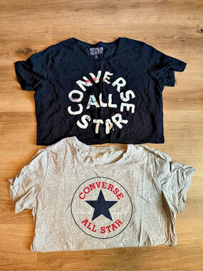 Converse Graphic T-Shirt Set Black & Gray Large